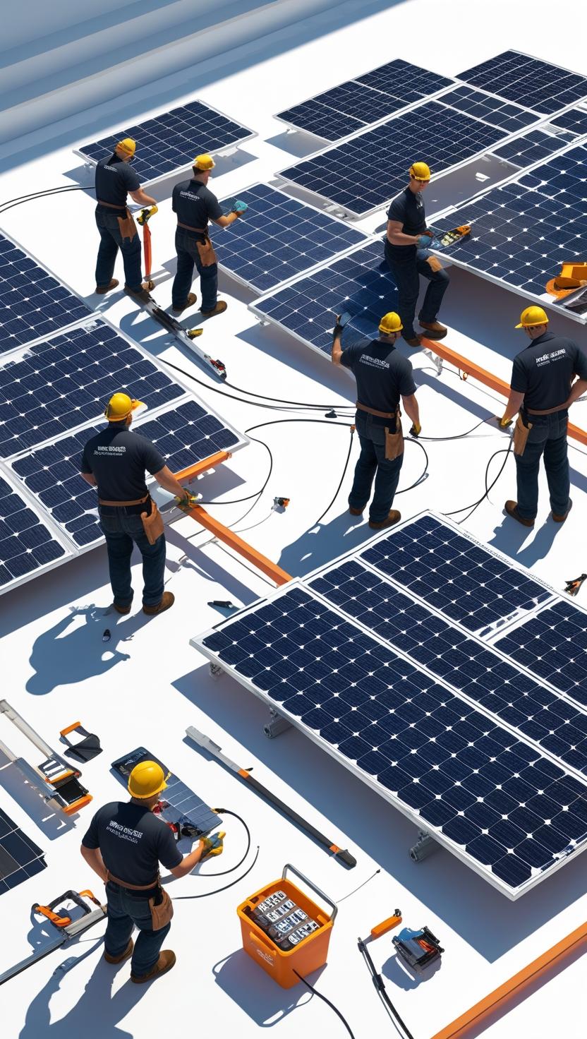 this is a solar solar panel repairing solar panel installing and solar panel renting with no thing written on that pictures okay